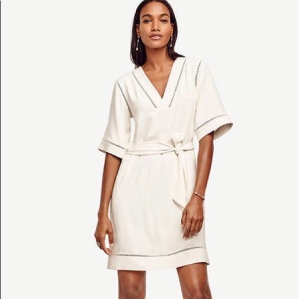 NWT Ann Taylor Etched Hem Kimono Dress